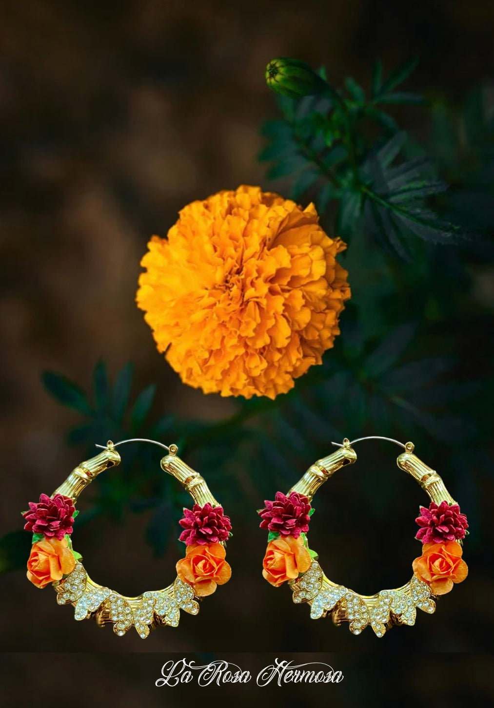 Día de Los Muertos | Monarca Hoop Earrings